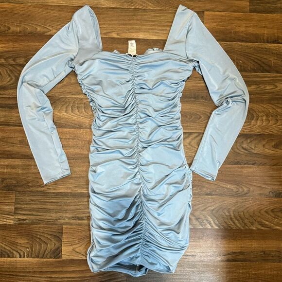 Fashion Nova Dresses & Skirts - FN Long Sleeve Blue Mini Dress